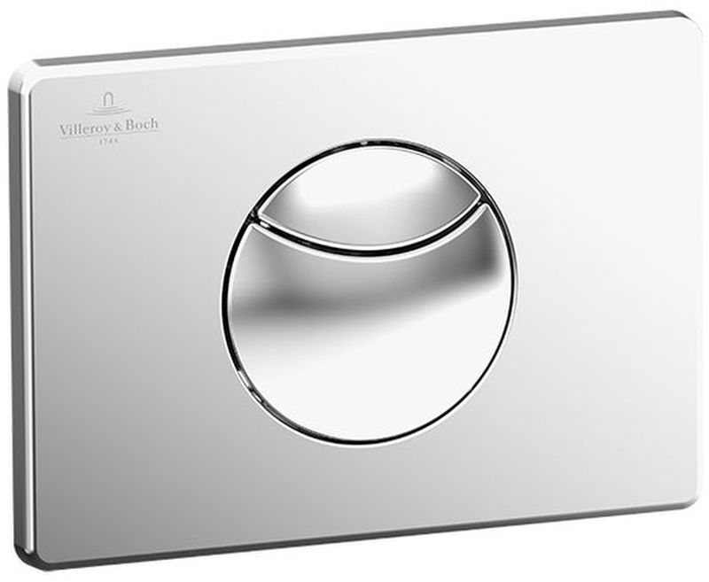 Villeroy & Boch ViConnect bouton de chasse d'eau pour WC acier 922485LC