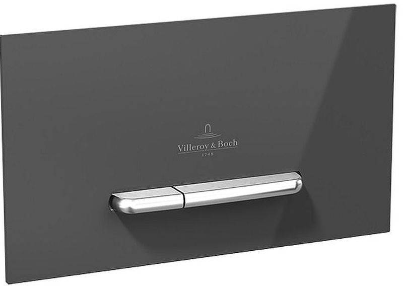 Villeroy & Boch ViConnect bouton de chasse d'eau pour WC noir 922160RB