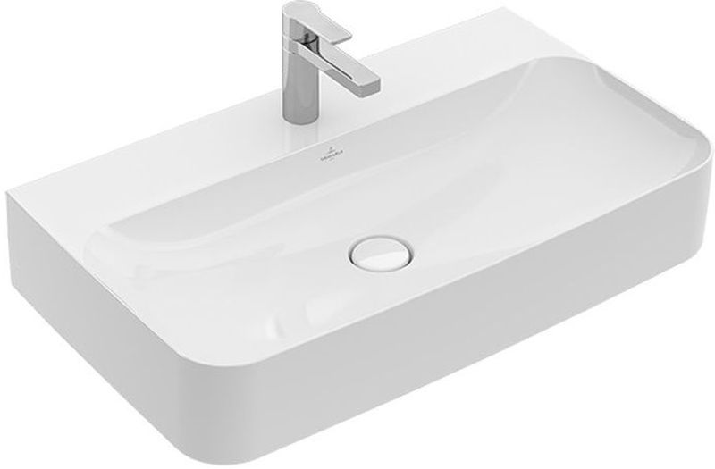 Villeroy & Boch Finion lavabo 80x47 cm rectangulaire classique-de meuble blanc brillant 41688LR1