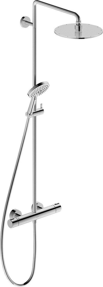 Duravit C.1 ensemble de douche mural avec thermostat oui chrome C14280008010
