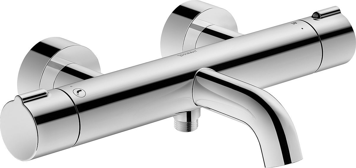Duravit C.1 mitigeur bain-douche murale avec thermostat chrome C15220000010