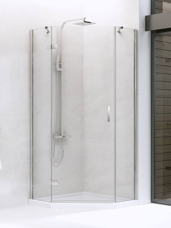 New Trendy New Azura cabine de douche 90x90 cm chrome brillant/verre transparent K-0337
