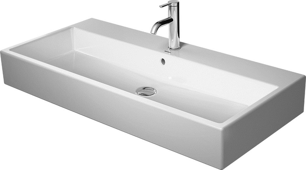 Duravit Vero Air lavabo 100x47 cm rectangulaire classique-de meuble blanc brillant 2350100027