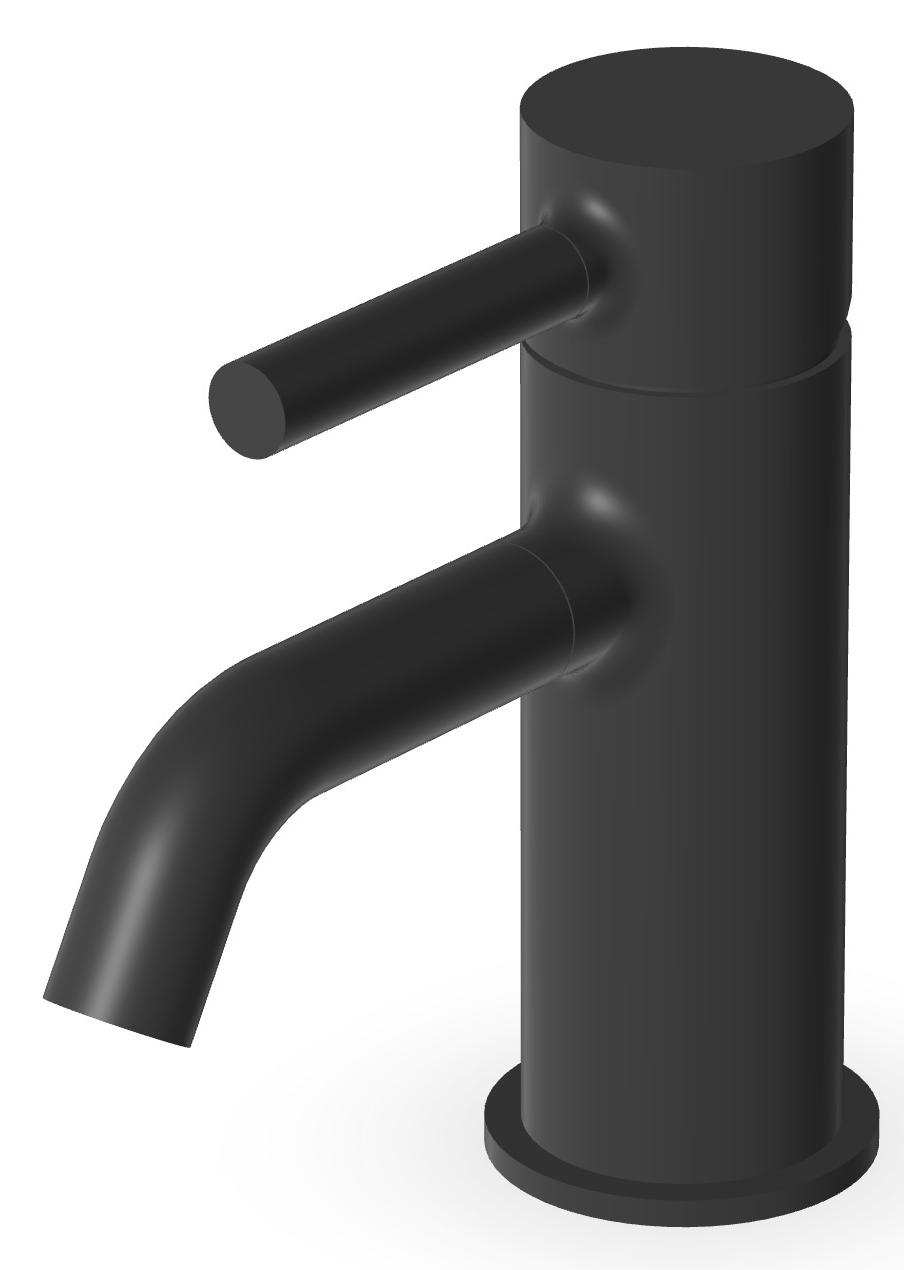Zucchetti Pan mitigeur de lavabo sur pied noir ZP6242.N6