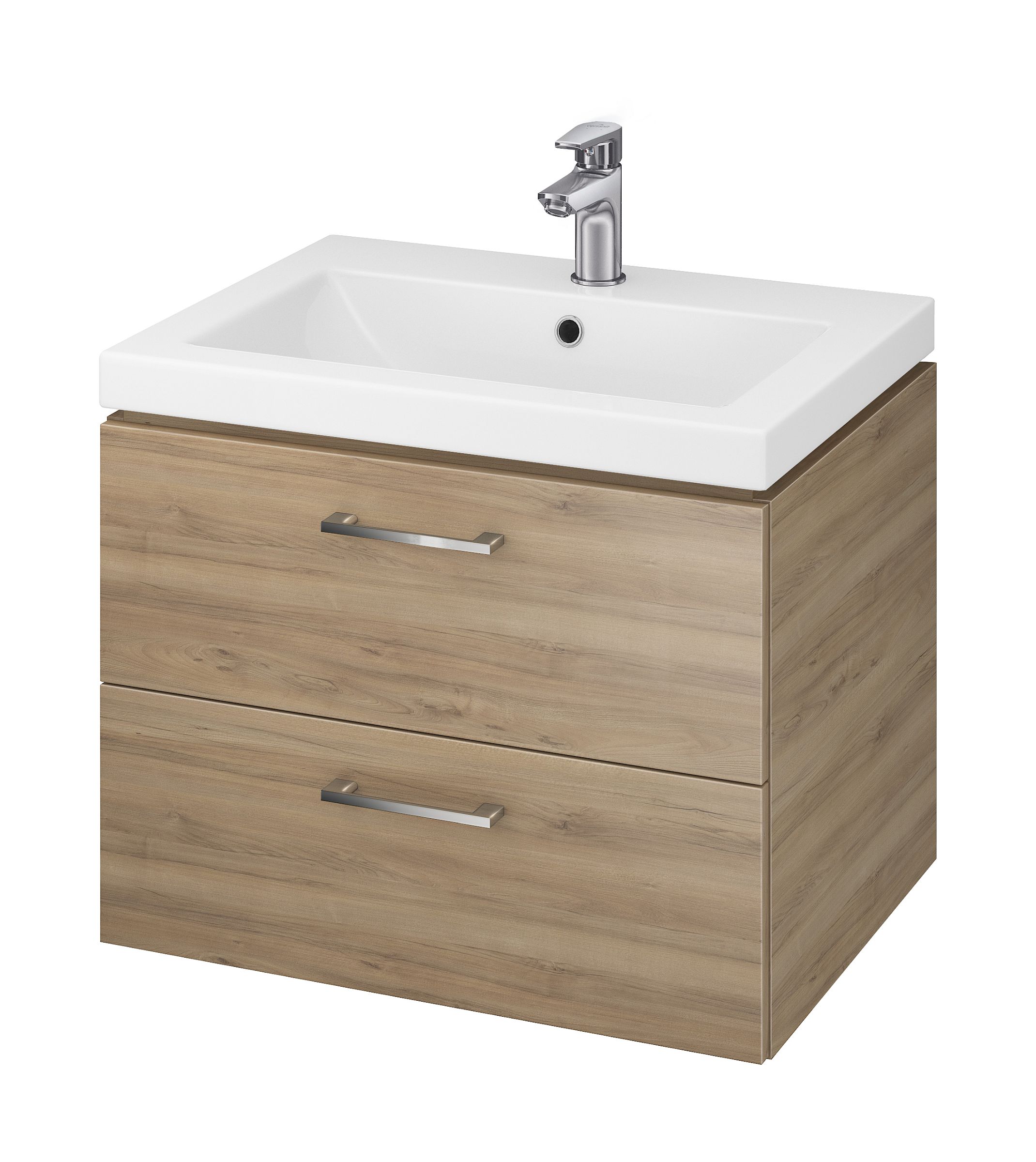 Cersanit Lara lavabo avec meuble 59.4 cm noyer S801-148-DSM
