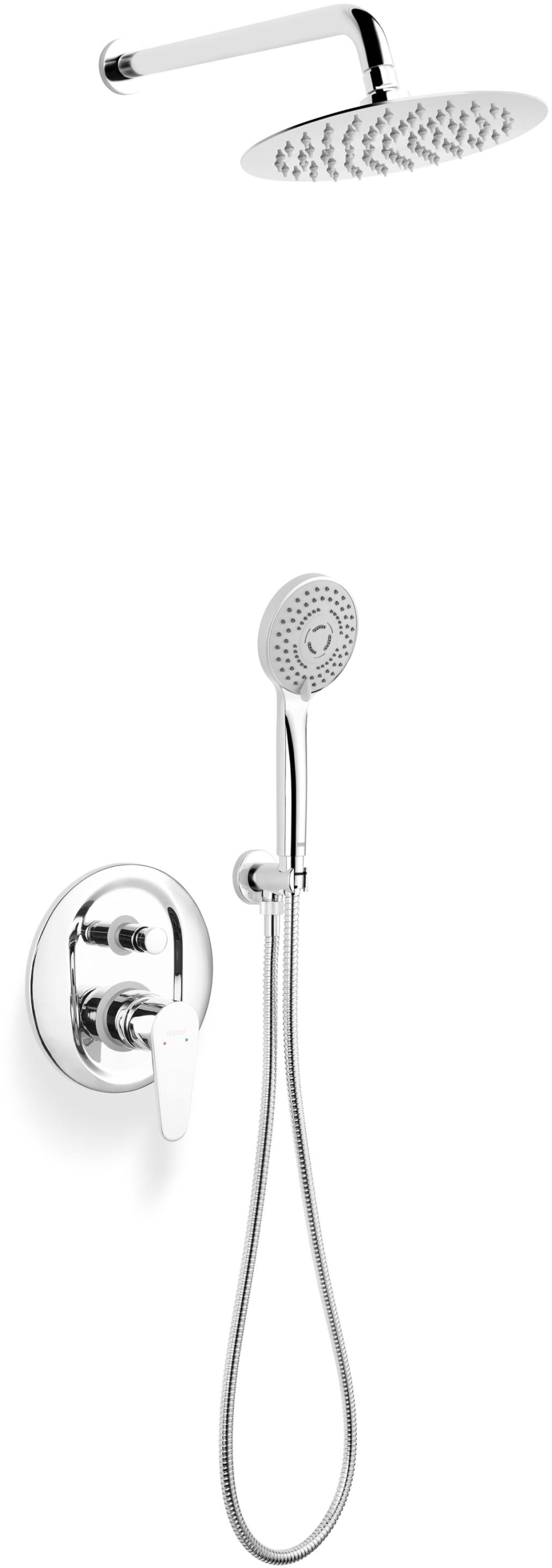 Ferro Algeo ensemble de douche encastré oui chrome BAG7P-SET1-S