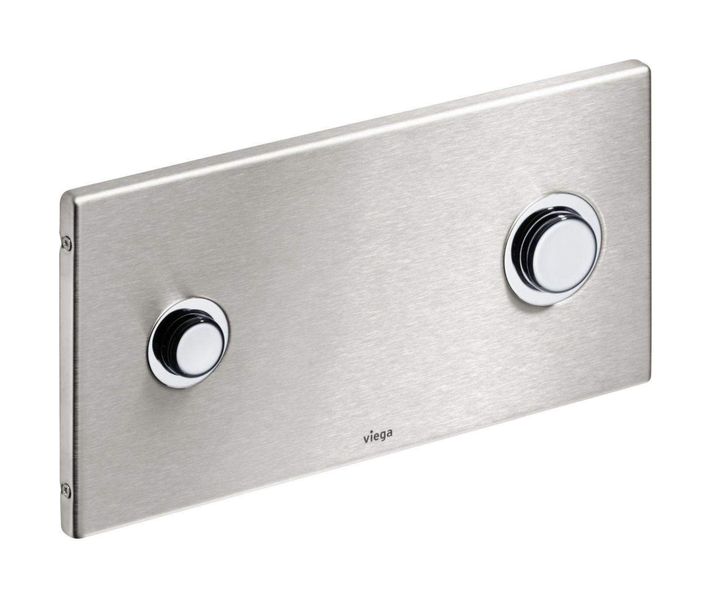 Viega Visign bouton de chasse d'eau pour WC acier 672058