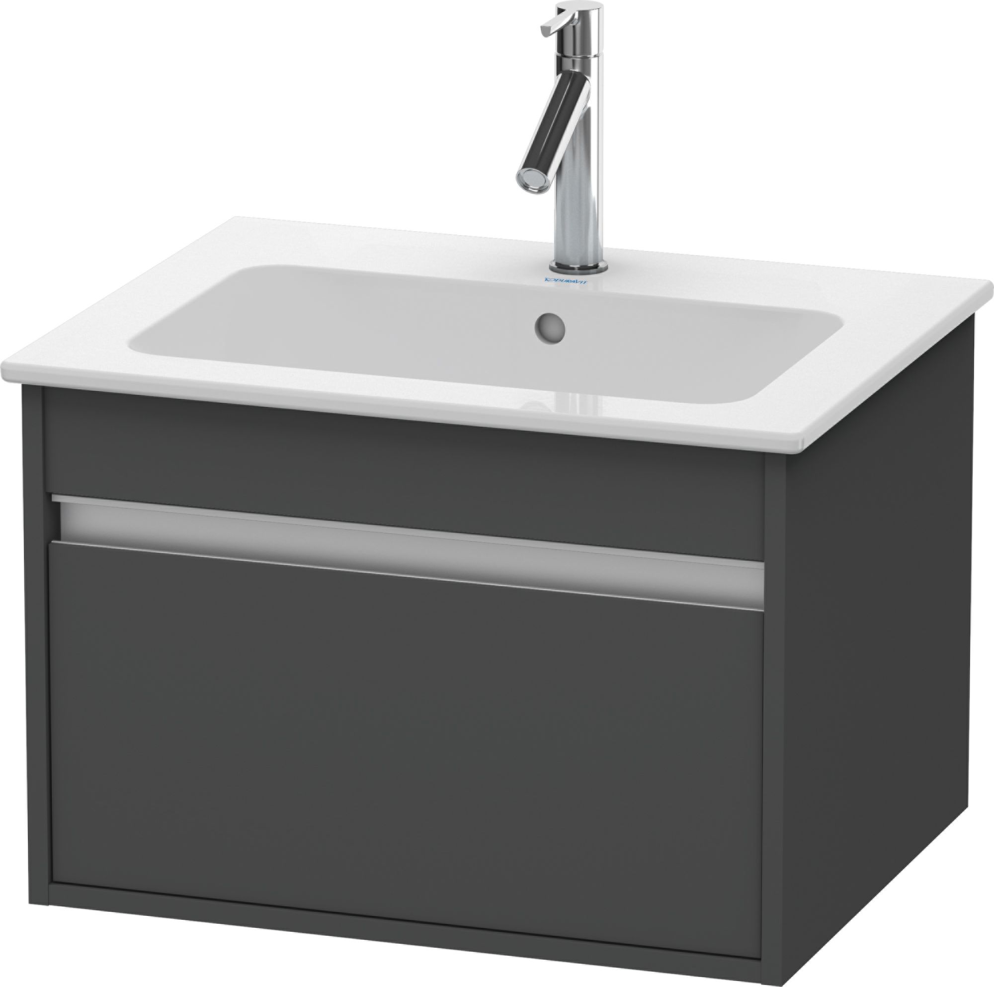 Duravit Ketho armoire 60x47.5x41 cm sous-lavabo suspendu graphite KT641804949