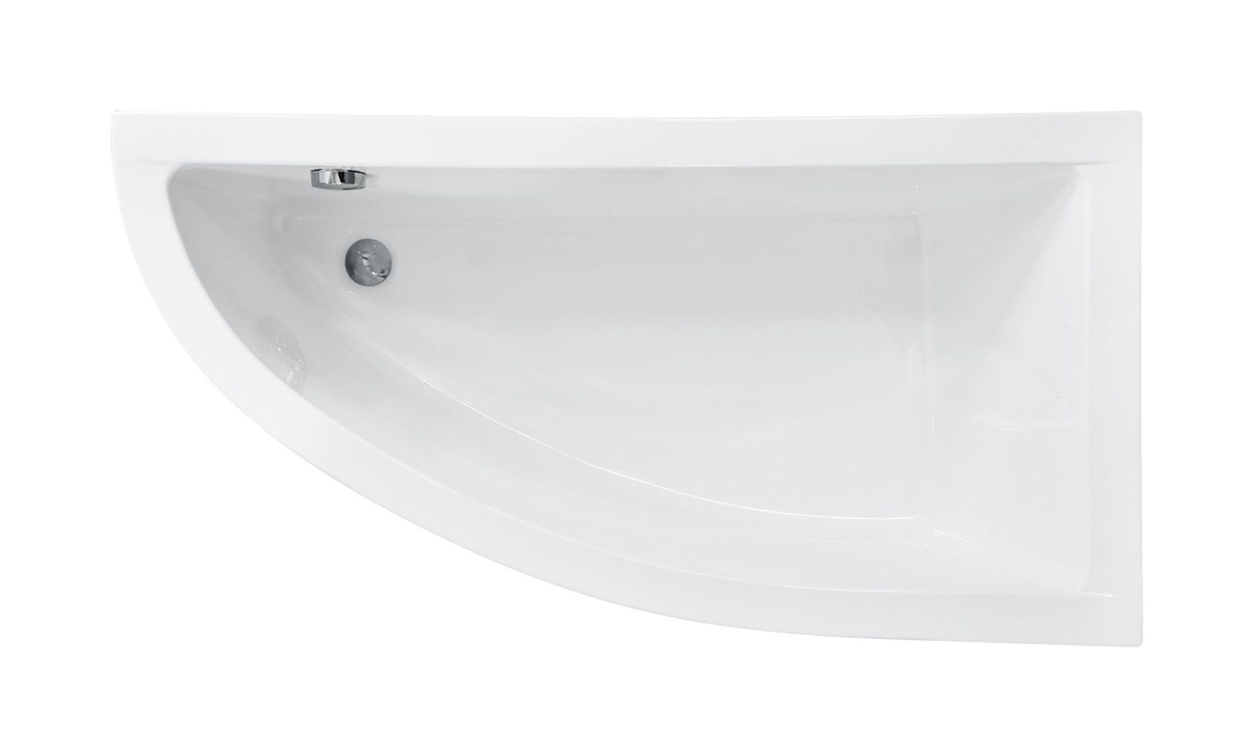 Besco Praktika baignoire d’angle 149.5x70 cm côté droit blanc #WAP-150-NP