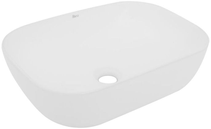 Rea Belinda Slim lavabo 46.5x33.5 cm rectangulaire à poser blanc REA-U6521