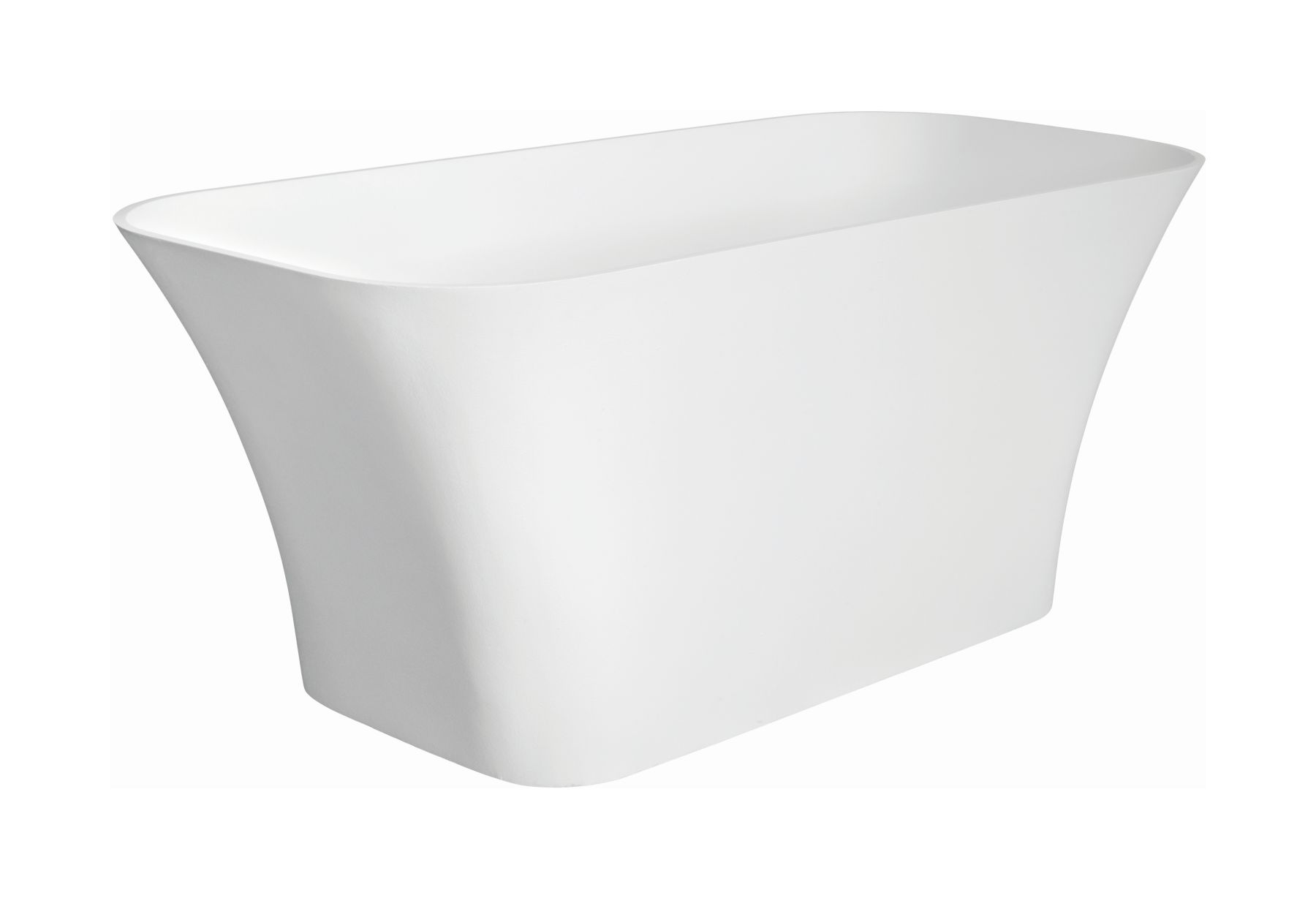 Besco Assos baignoire autoportante 159.4x70 cm ovale blanc #WMD-160-A