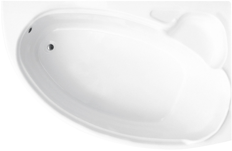 Besco Finezja Nova baignoire d’angle 139.5x95 cm côté droit blanc #WAF-140-NP