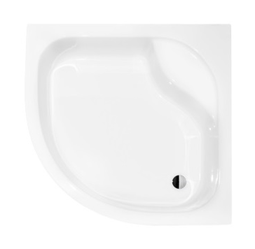 Besco Diper receveur de douche semi-circulaire 80x80 cm blanc #BAD-80-NK