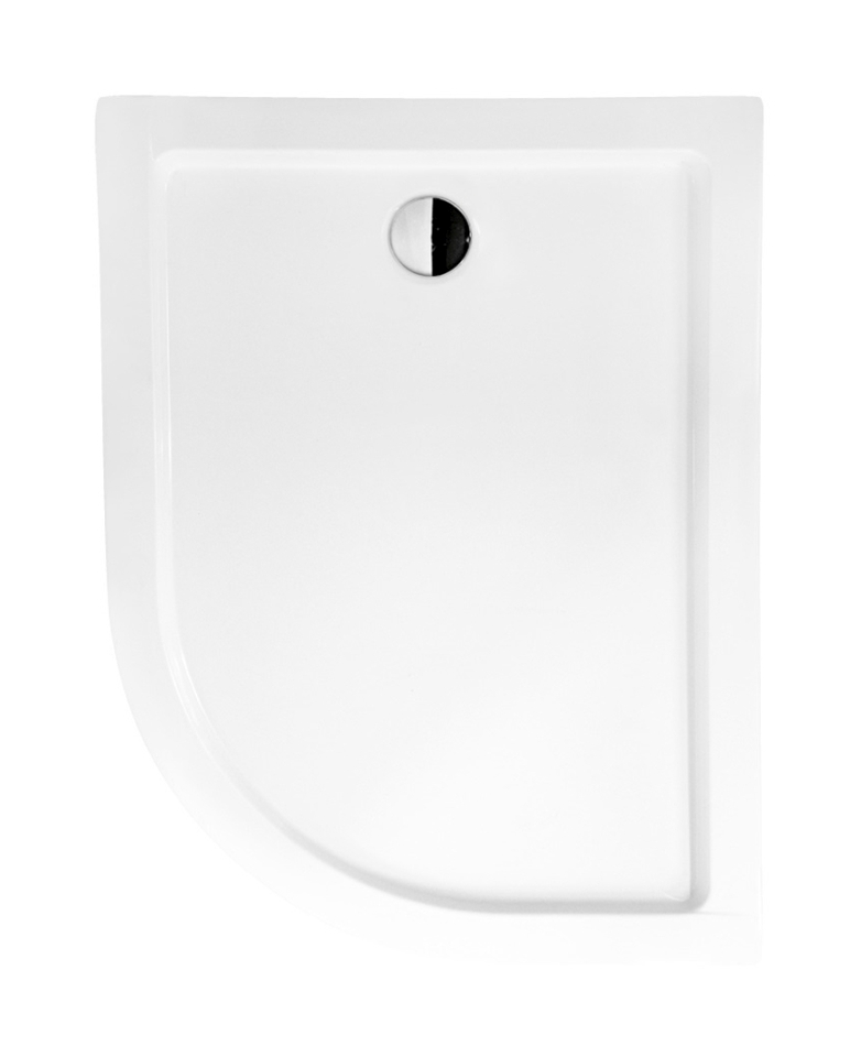 Besco Saturn receveur de douche semi-circulaire 120x90 cm blanc #BAS-120-NL