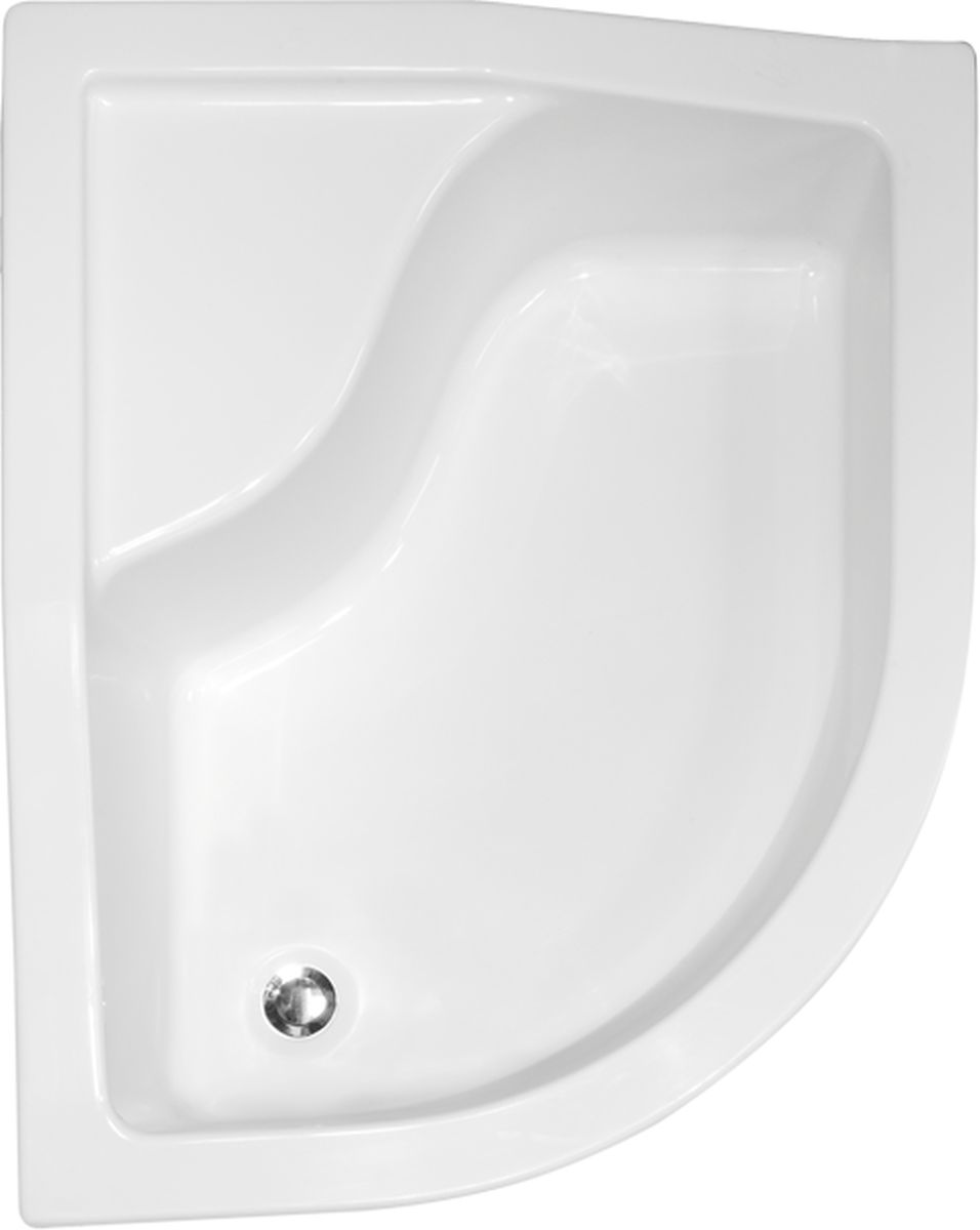 Besco Maxi receveur de douche semi-circulaire 100x80 cm blanc #BAM-100-NP