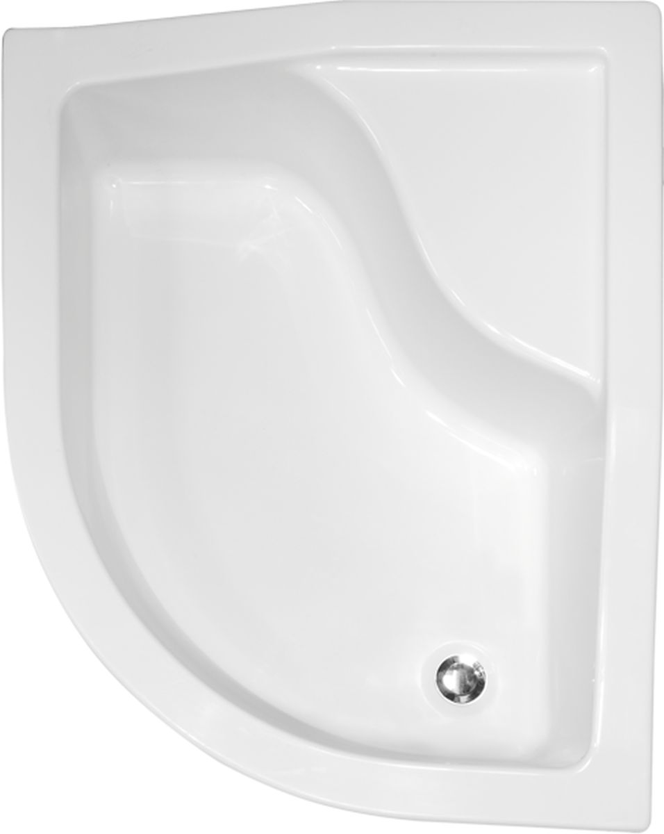 Besco Maxi receveur de douche semi-circulaire 120x85 cm blanc #BAM-120-NL