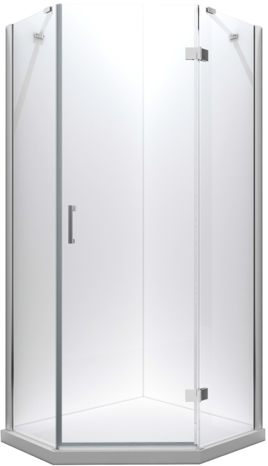 Besco Viva cabine de douche 90x90 cm chrome brillant/verre transparent V5P-90-195-C
