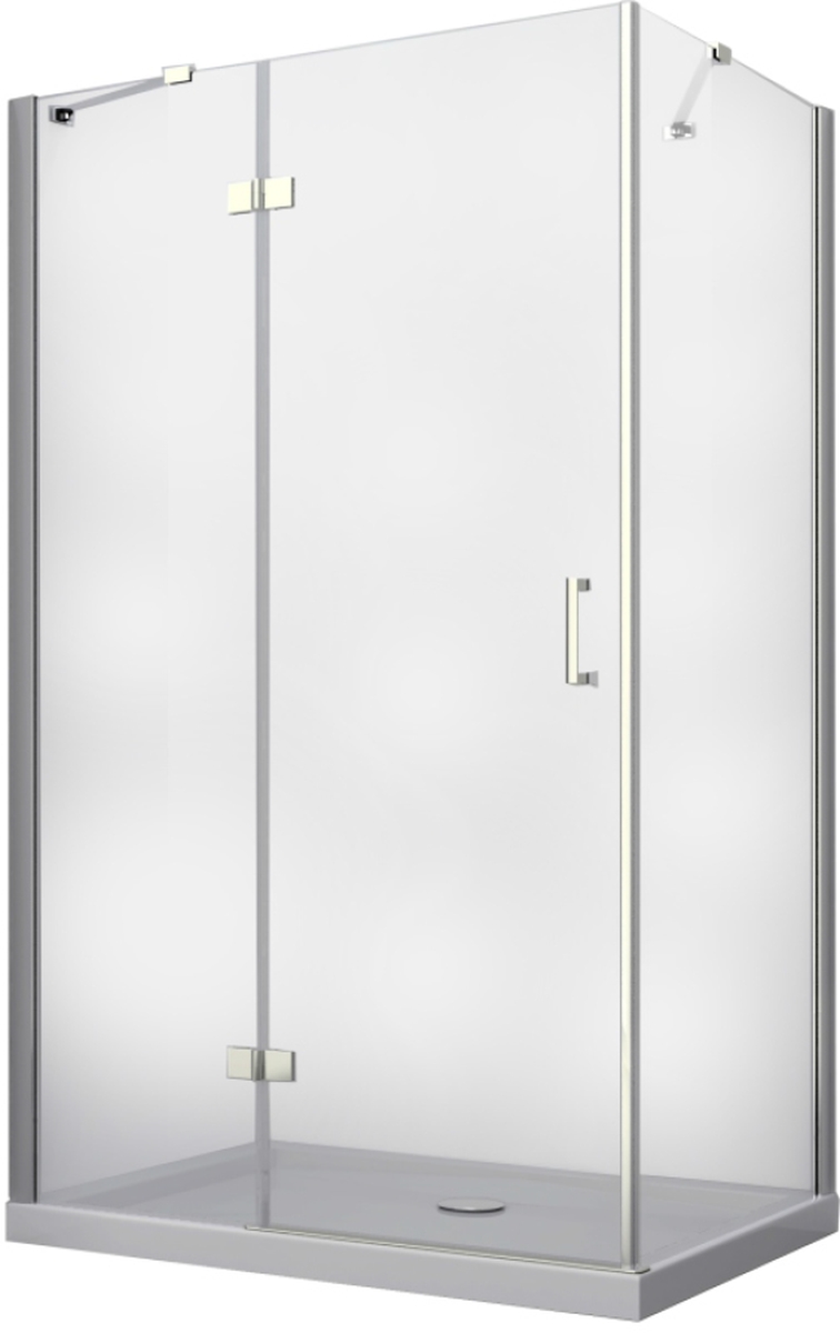 Besco Viva cabine de douche 100x80 cm rectangulaire chrome brillant/verre transparent VPL-100-195C