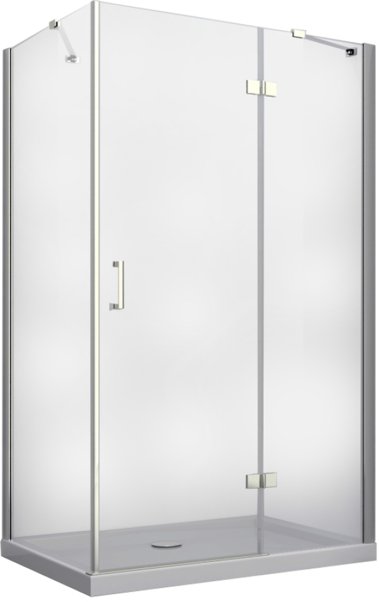 Besco Viva cabine de douche 120x80 cm rectangulaire chrome brillant/verre transparent VPP-128-195C