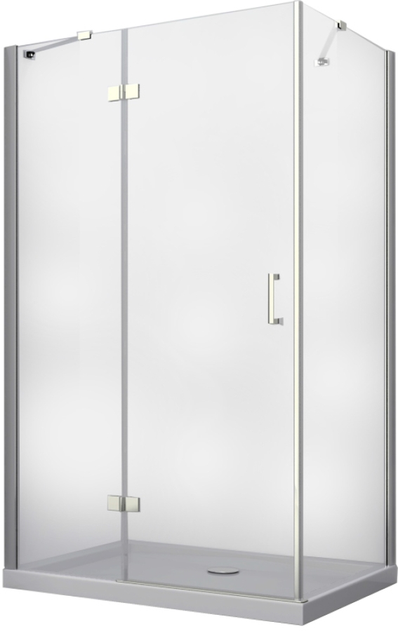Besco Viva cabine de douche 120x90 cm rectangulaire chrome brillant/verre transparent VPL-129-195C