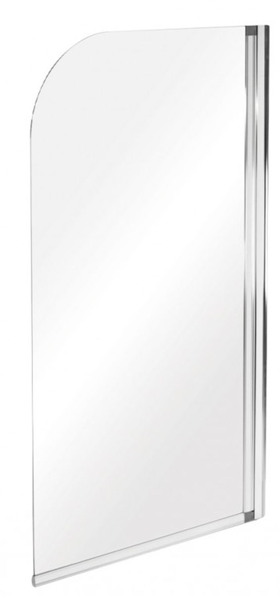 Besco Ambition paroi de baignoire 75 cm monobloc chrome brillant/verre à motifs PA-1S