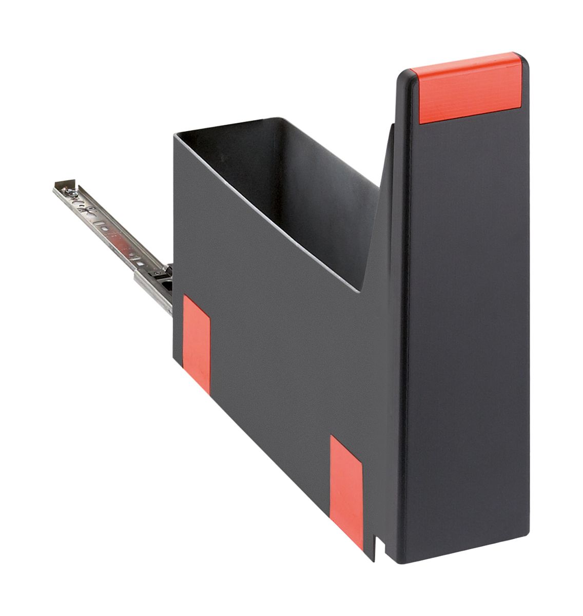 Franke Cube poubelle 4.5 l noir-rouge 134.0039.317