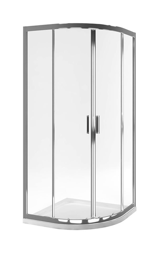 Actima Seria 201 cabine de douche 90x90 cm semi-circulaire chrome brillant/verre transparent KAAC.1801.900/N