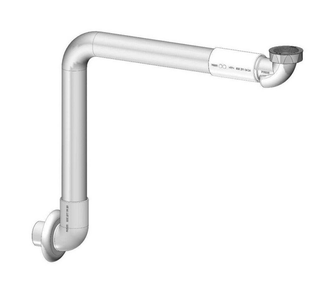 Actima siphon de lavabo tubulaire chrome INPU.8075537P.CR