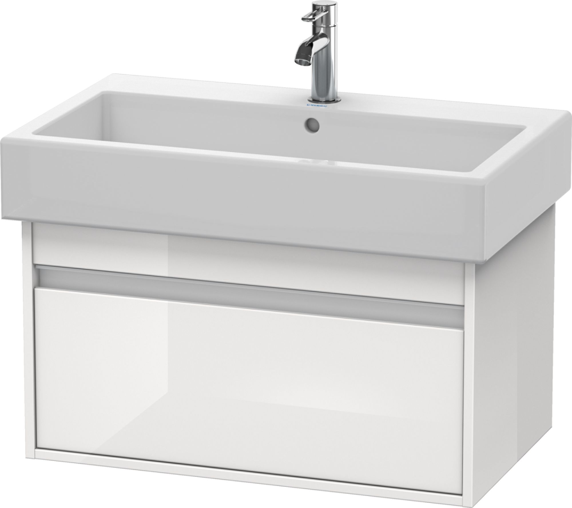 Duravit Ketho armoire 75x44x41 cm sous-lavabo suspendu blanc KT668702222