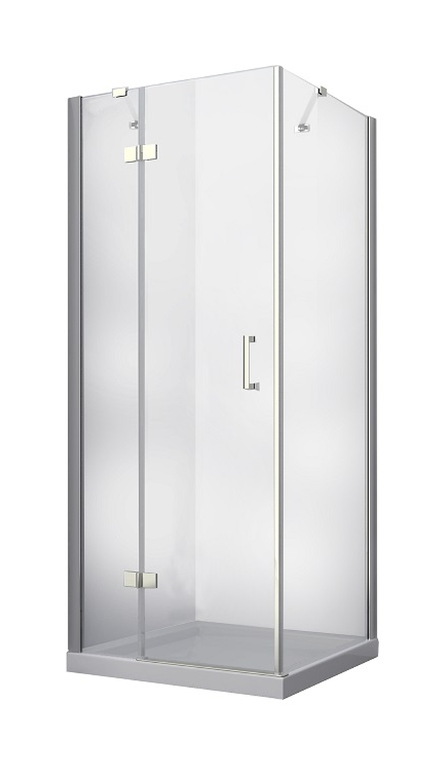 Besco Viva cabine de douche 90x90 cm carrée chrome brillant/verre transparent VKL-90-195-C
