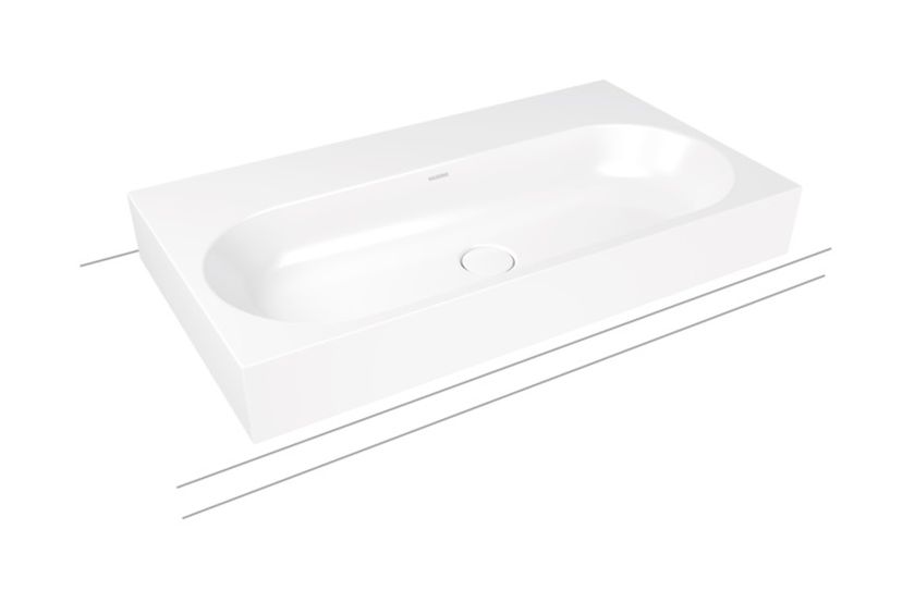 Kaldewei Centro lavabo 90x50 cm rectangulaire à poser blanc brillant 903106003001