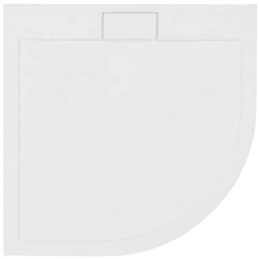 Besco Axim Ultraslim receveur de douche semi-circulaire 80x80 cm blanc #BAX-80-NR
