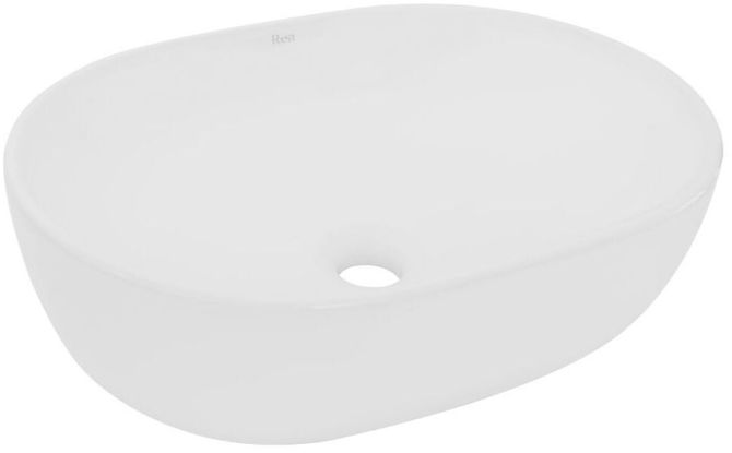 Rea Amelia lavabo 48x34.5 cm ovale à poser blanc REA-U0416
