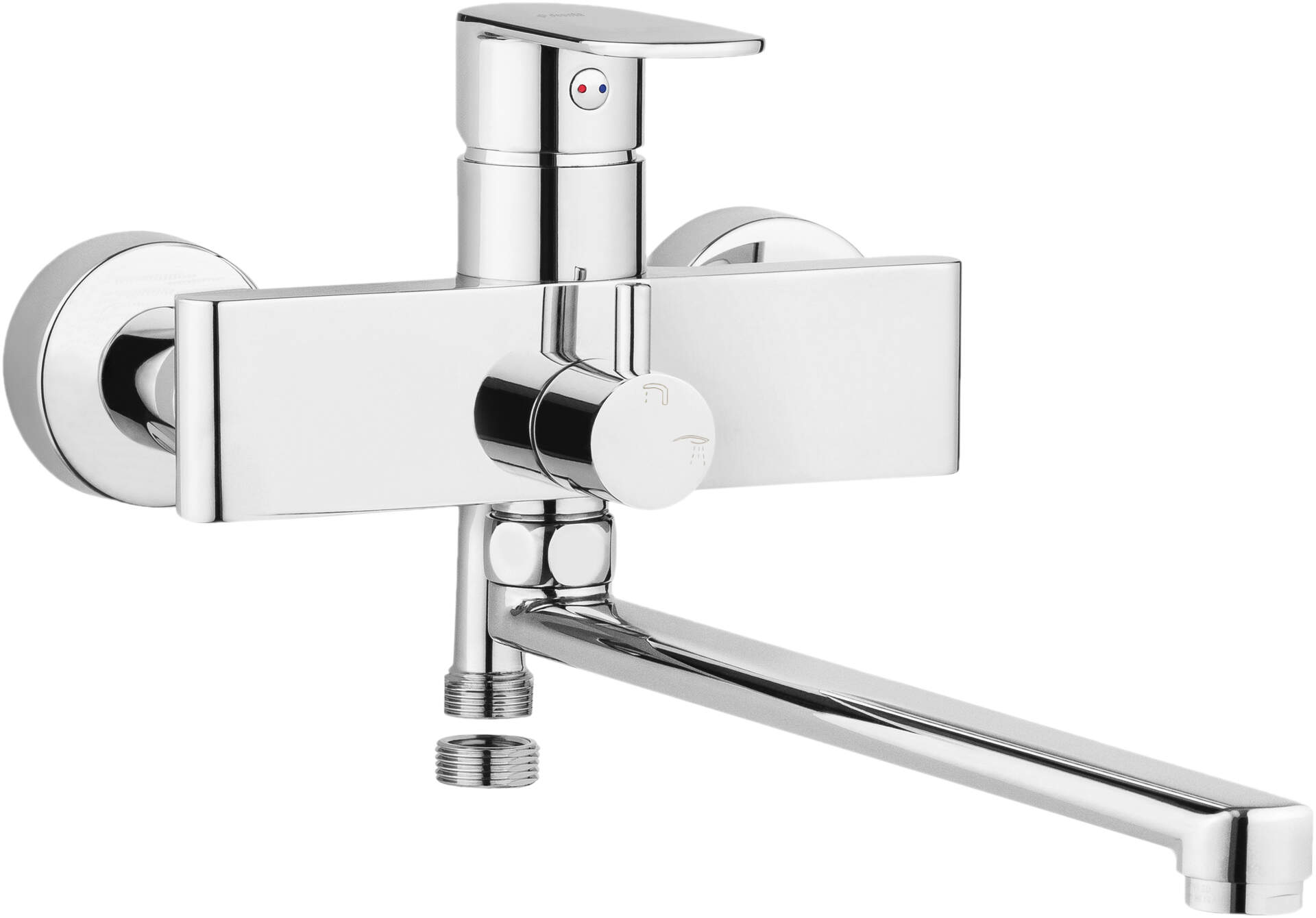 Deante Alpinia mitigeur de lavabo murale chrome BGA_056M