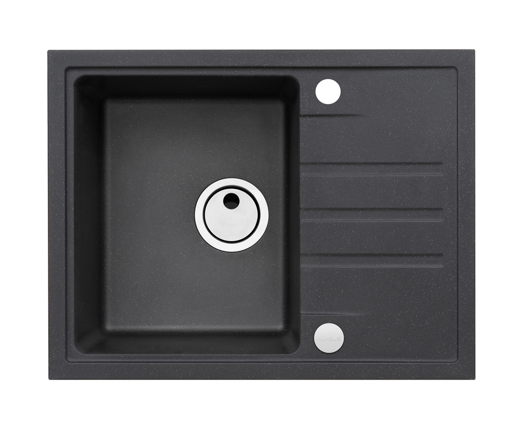 Alveus Intermezzo évier en granit 62x48 cm noir 1303091