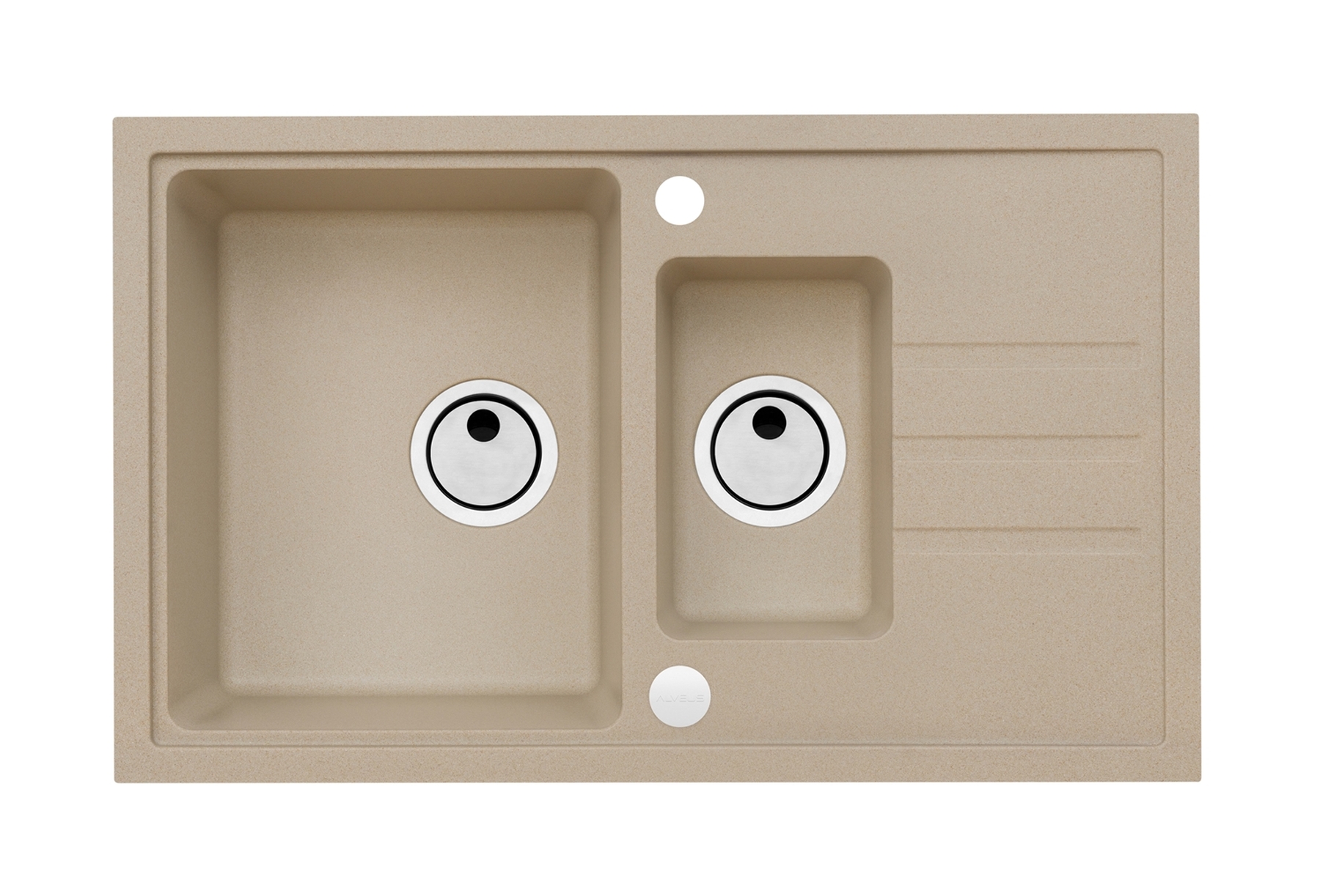 Alveus Intermezzo évier en granit 78x48 cm beige 1307055