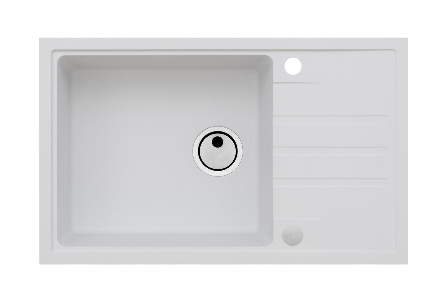 Alveus Intermezzo évier en granit 78x48 cm blanc 1313011