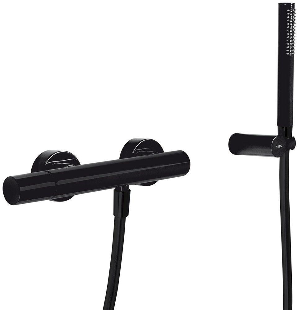 Tres Study Exclusive mitigeur de douche murale noir 261.167.01.NM