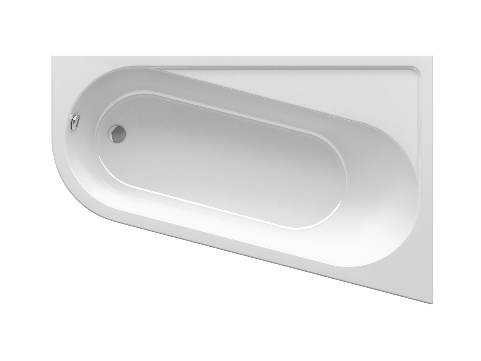 Ravak Chrome baignoire d’angle 160x105 cm côté droit blanc CA61000000