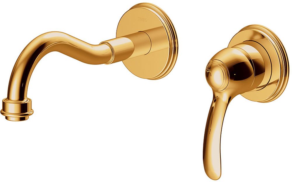 Tres Monoclasic mitigeur de lavabo encastrée doré 242.200.01.OR