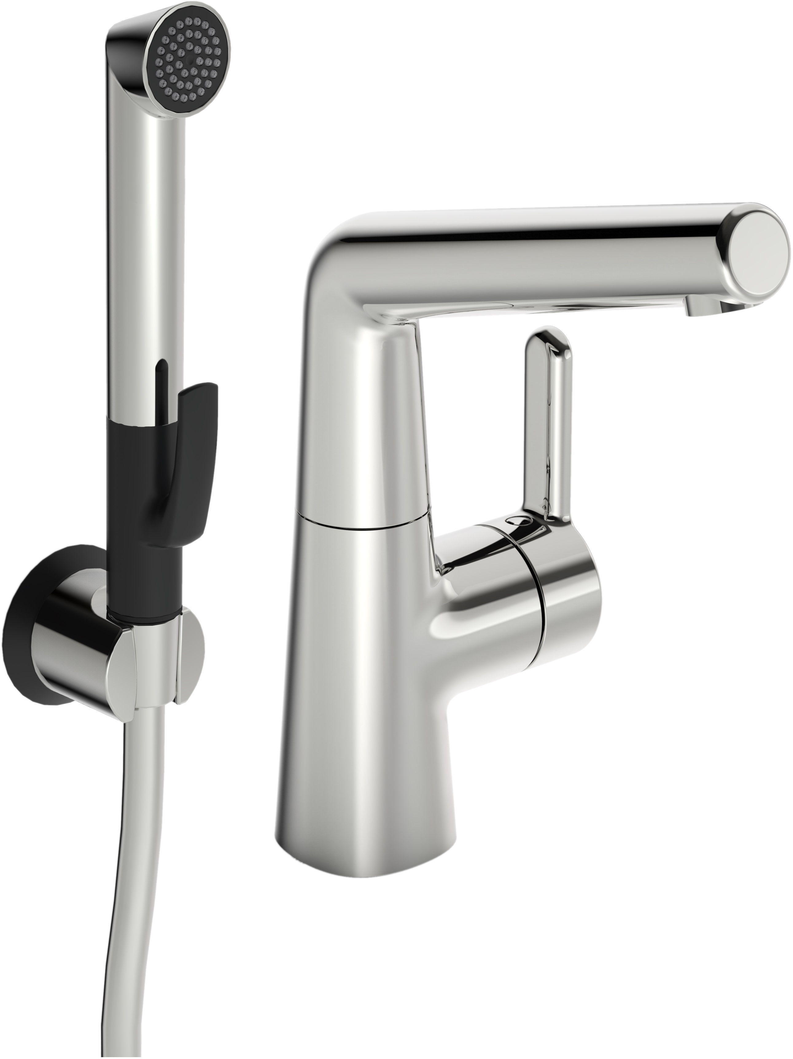 Oras Inspera mitigeur de lavabo avec douchette bidet sur pied chrome 3008F