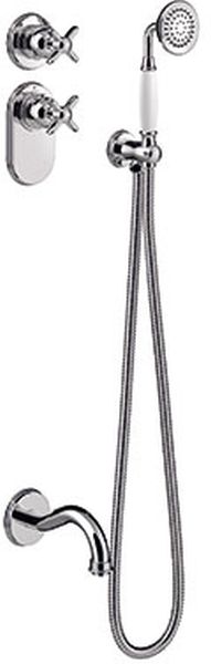 Tres Monoclasic ensemble de douche encastré avec thermostat chrome 242.352.01