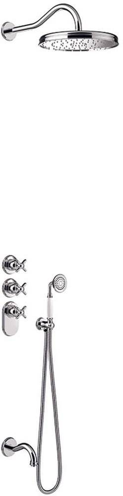 Tres Monoclasic ensemble de douche encastré avec thermostat oui chrome 242.353.01