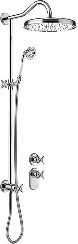 Tres Monoclasic ensemble de douche encastré avec thermostat oui chrome 242.352.03