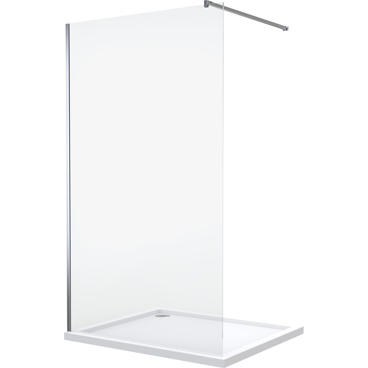 Oltens Vida paroi de douche 100 cm chrome brillant/verre transparent 22003100