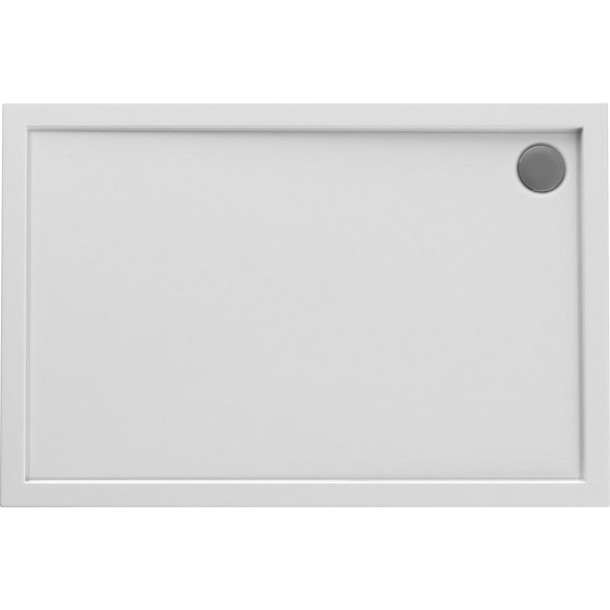 Oltens Superior receveur de douche rectangulaire 120x70 cm blanc 15001000