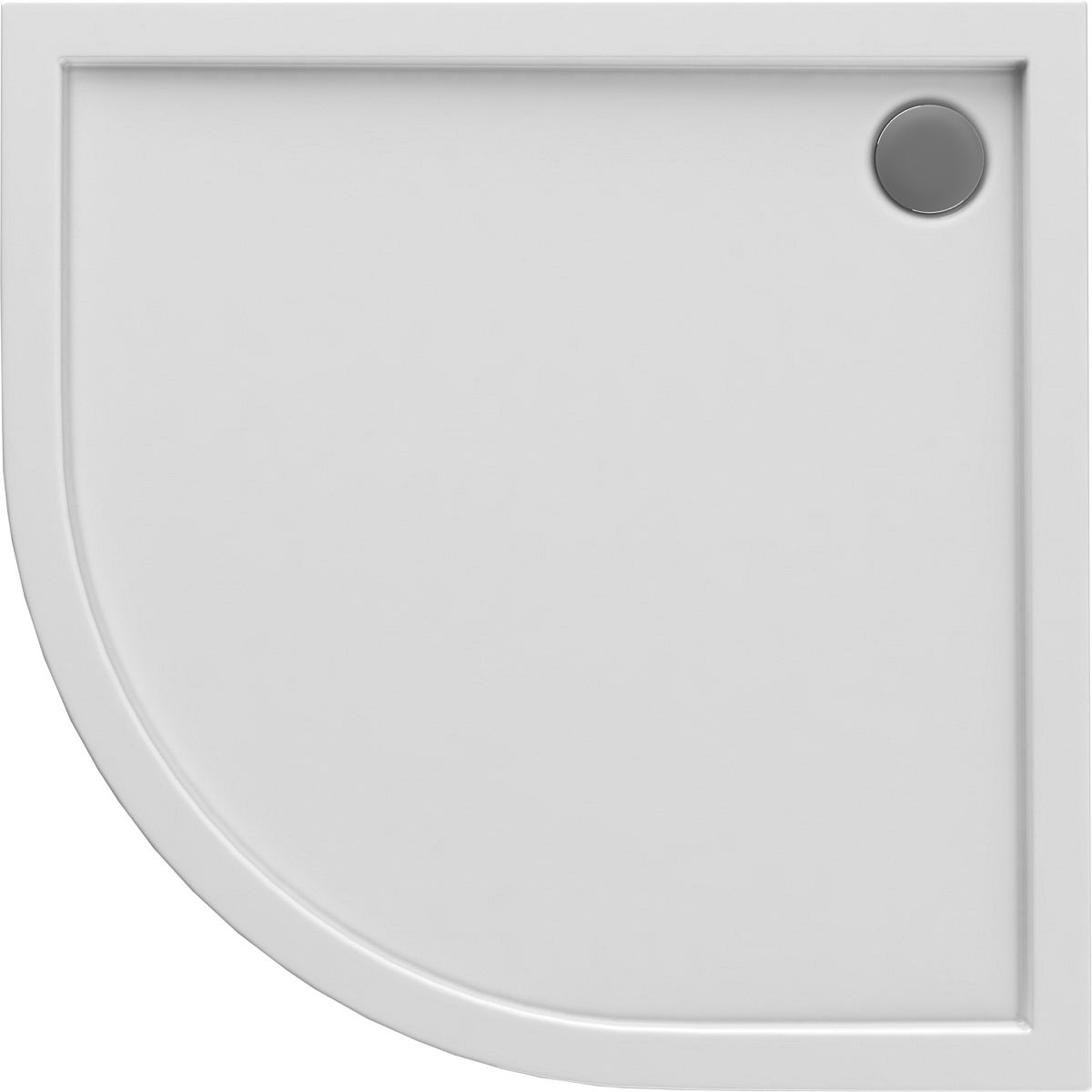 Oltens Superior receveur de douche semi-circulaire 90x90 cm blanc 16002000