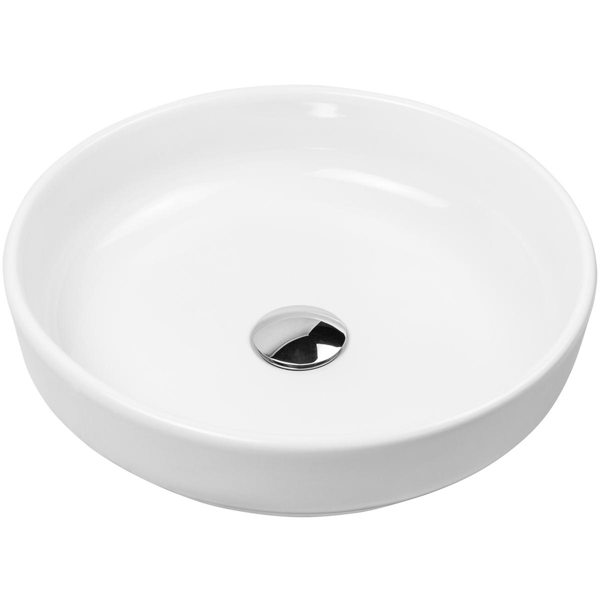 Oltens Fossa lavabo 40x40 cm ronde à poser blanc 40802000