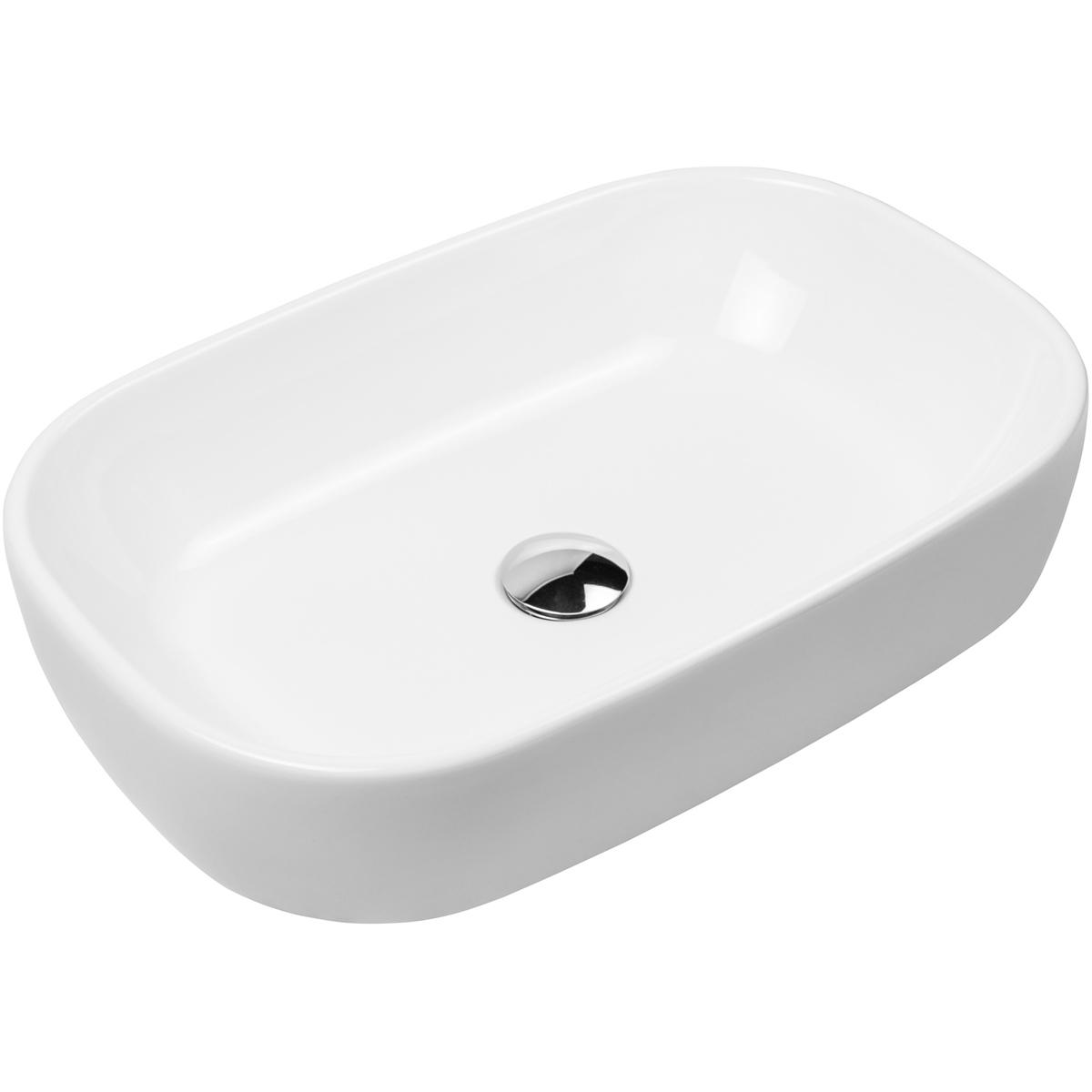 Oltens Jurong lavabo 54x36 cm ovale à poser blanc 40304000