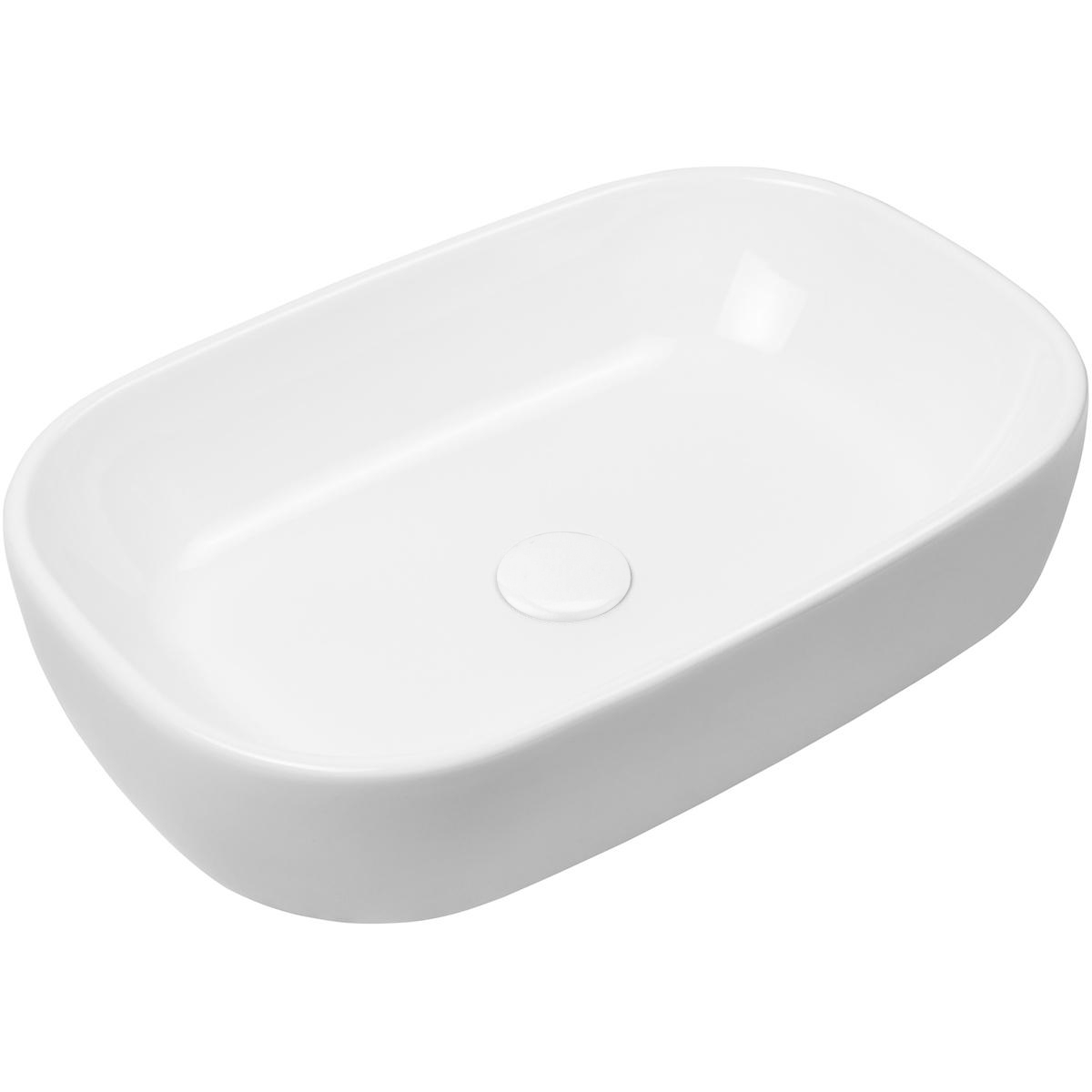 Oltens Jurong lavabo 54x36 cm ovale à poser blanc 40304000